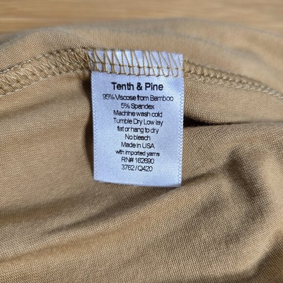 Tenth & Pine Bamboo Convertible Zip Romper Size 12-24m Light Brown - Picture 6 of 7